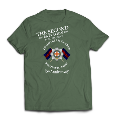 COLDSTREAM GUARDS 2ND BATTALION 25th ANNIVERSARY Printed T-Shirt