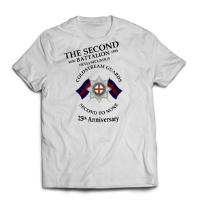 COLDSTREAM GUARDS 2ND BATTALION 25th ANNIVERSARY Printed T-Shirt