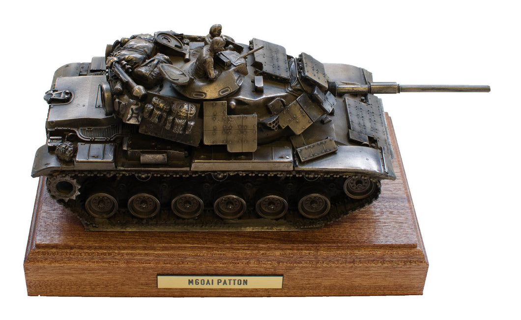 M60A1 Patton Tank Cold Cast Bronze Military Statue