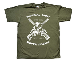 Imperial Army Sniper School We Do Not Miss Funny T shirt