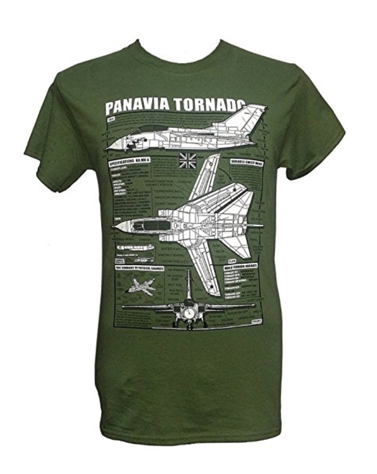 Tornado Jet Military Green T Shirt