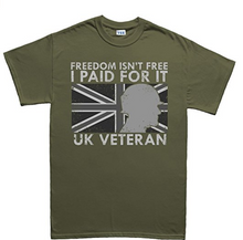 Freedom Isnt Free UK War Veteran Poppy T-shirt