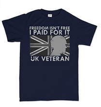 Freedom Isnt Free UK War Veteran Poppy T-shirt