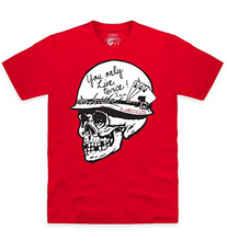 Rum Knuckles Live Twice Army Skull T Shirt