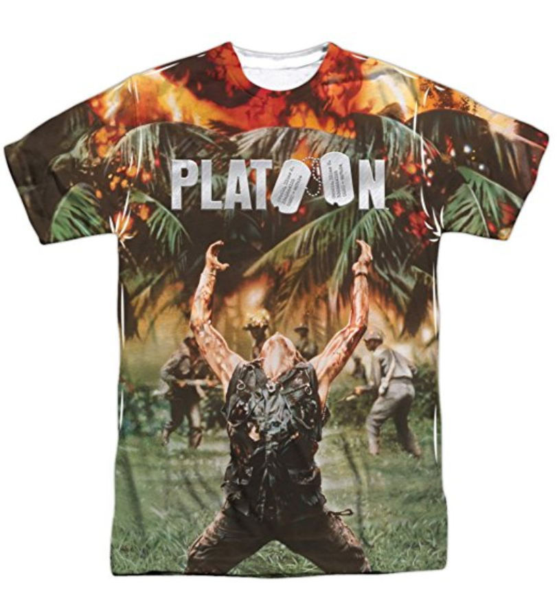 Platoon Key Art (Front Back Print) Mens Sublimation Shirt