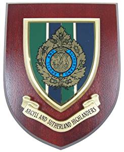 Argyll & Sutherland Highlanders Wall Mess Plaque