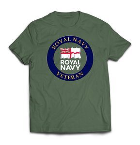 Royal Navy Veteran Printed T-Shirt