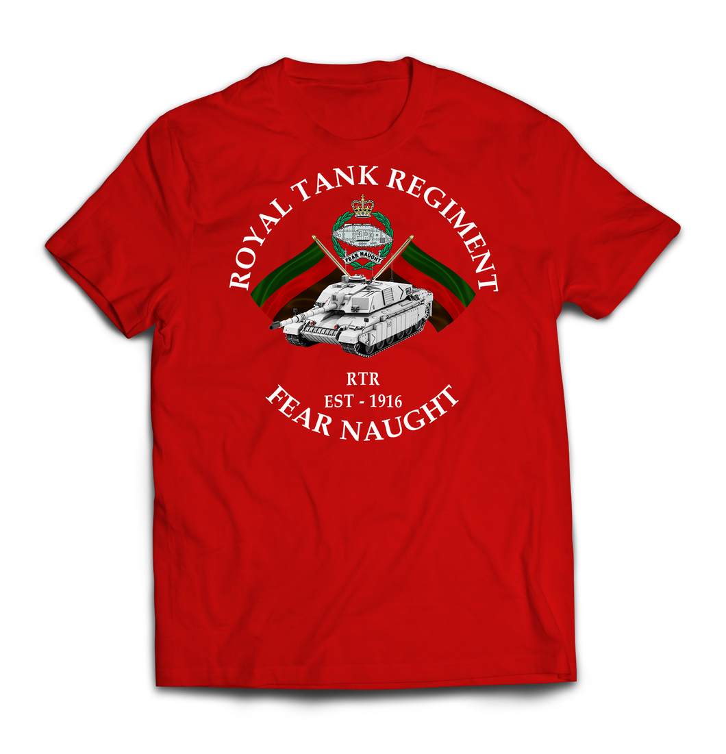 ROYAL TANK REGIMENT CHALLENGER TANK Printed T-Shirt